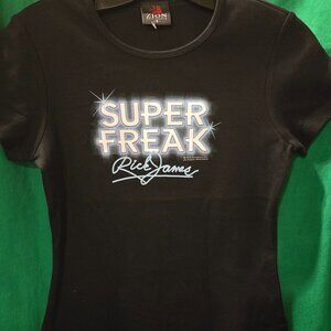 New! Never Worn. ZION Unisex Super Freak Rick James Round Neck T-Shirt Small